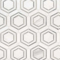 Georama Grigio Polished 0.38 Inch Marble Mosaic Tile