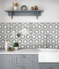 Georama Nero Misc. Polished Glass Marble Mosaic Tile