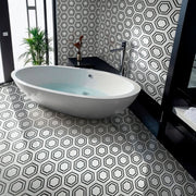 Georama Nero Misc. Polished Glass Marble Mosaic Tile