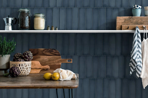 Ghent Steel Blue 3x9 Matte Ceramic Tile