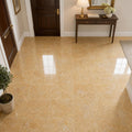Giallo Anticato 12x12 Polished Natural Marble Tile — Foyer floor