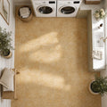 Giallo Anticato 12x12 Polished Natural Marble Tile — Laundry Room floor
