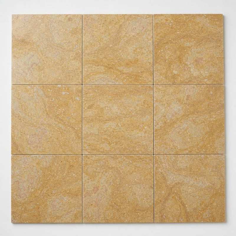 Giallo Reale 12x12 Polished Natural Marble Tile close-up