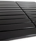 Gio Black Matte 0.86x5.7 Stacked Linear Glazed Porcelain Tile