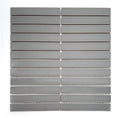 Gio Grey Glossy 0.86x5.7 Stacked Linear Glazed Porcelain Tile