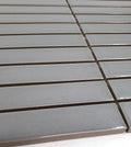 Gio Grey Glossy 0.86x5.7 Stacked Linear Glazed Porcelain Tile