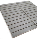 Gio Grey Glossy 0.86x5.7 Stacked Linear Glazed Porcelain Tile