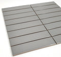 Gio Grey 1.26x5.7 Glossy Glazed Stacked Linear Porcelain Tile