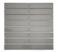 Gio Grey 1.26x5.7 Glossy Glazed Stacked Linear Porcelain Tile