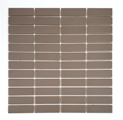 Gio Taupe Matte 0.82x2.8 Stacked Linear Glazed Porcelain Tile