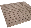Gio Taupe Matte 0.82x2.8 Stacked Linear Glazed Porcelain Tile