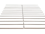 Gio White 0.86x5.7 Glossy Glazed Stacked Linear Porcelain Tile