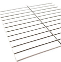 Gio White 0.86x5.7 Glossy Glazed Stacked Linear Porcelain Tile