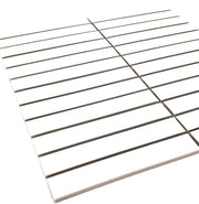 Gio White 0.86x5.7 Glossy Glazed Stacked Linear Porcelain Tile