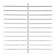 Gio White 0.86x5.7 Glossy Glazed Stacked Linear Porcelain Tile