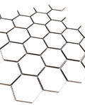 Gio White 2x2 Hexagon Glossy Glazed Porcelain Mosaic