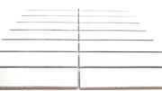Gio White Glossy 1.26x5.7 Stacked Linear Porcelain Tile