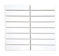 Gio White Glossy 1.26x5.7 Stacked Linear Porcelain Tile