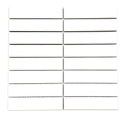 Gio White 1.26x5.7 Matte Glazed Stacked Linear Porcelain Tile