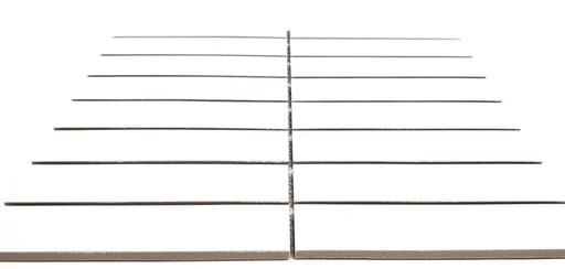 Gio White 1.26x5.7 Matte Glazed Stacked Linear Porcelain Tile