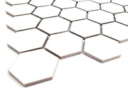 Gio White 2x2 Hexagon Matte Glazed Porcelain Mosaic