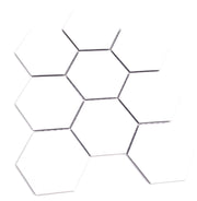 Gio White 4x4 Hexagon Matte Glazed Porcelain Mosaic