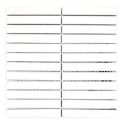 Gio White Matte 0.86x5.7 Stacked Linear Glazed Porcelain Tile