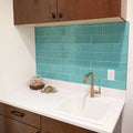 Gioia Turquoise 3/8x8 Pencil Bullnose Ceramic/Porcelain Trim