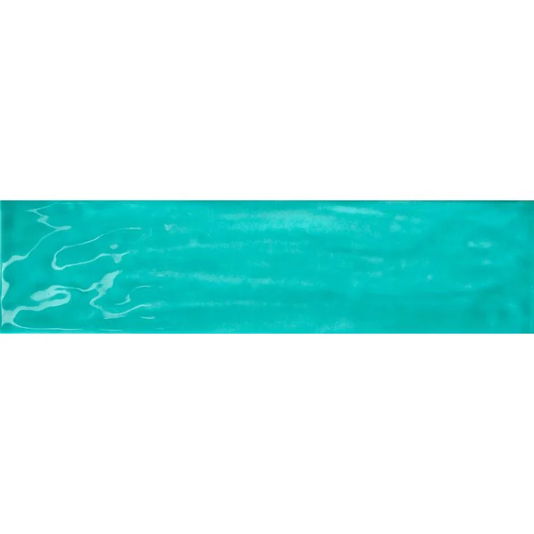 Gioia Turquoise 3/8x8 Pencil Bullnose Ceramic/Porcelain Trim