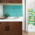 Gioia Turquoise 3/8x8 Pencil Bullnose Ceramic/Porcelain Trim