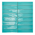 Gioia Turquoise 3/8x8 Pencil Bullnose Ceramic/Porcelain Trim