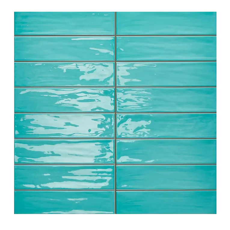 Gioia Turquoise 3/8x8 Pencil Bullnose Ceramic/Porcelain Trim