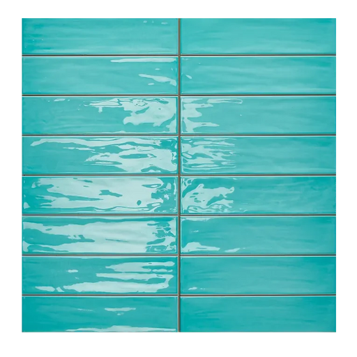 Gioia Turquoise 3/8x8 Pencil Bullnose Ceramic/Porcelain Trim
