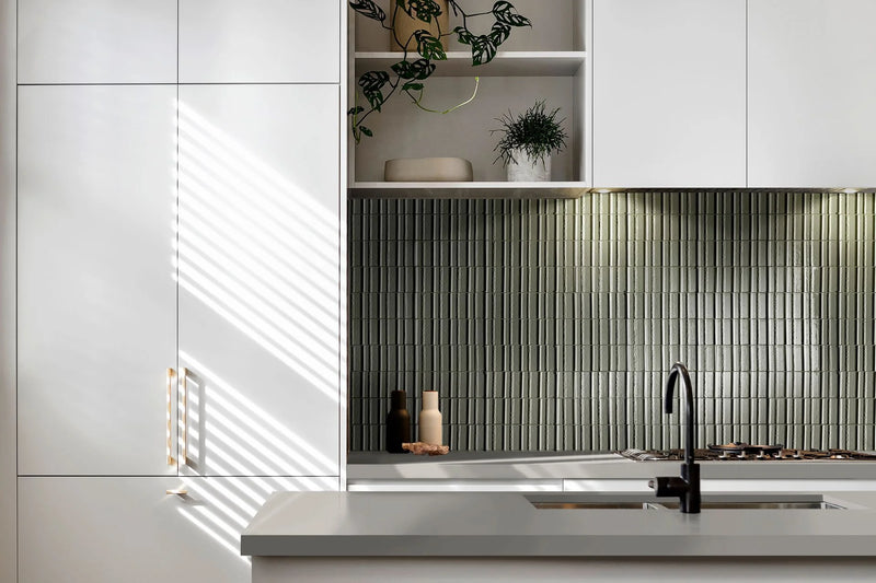 Glace Turchese 3x8 Glossy Porcelain Tile