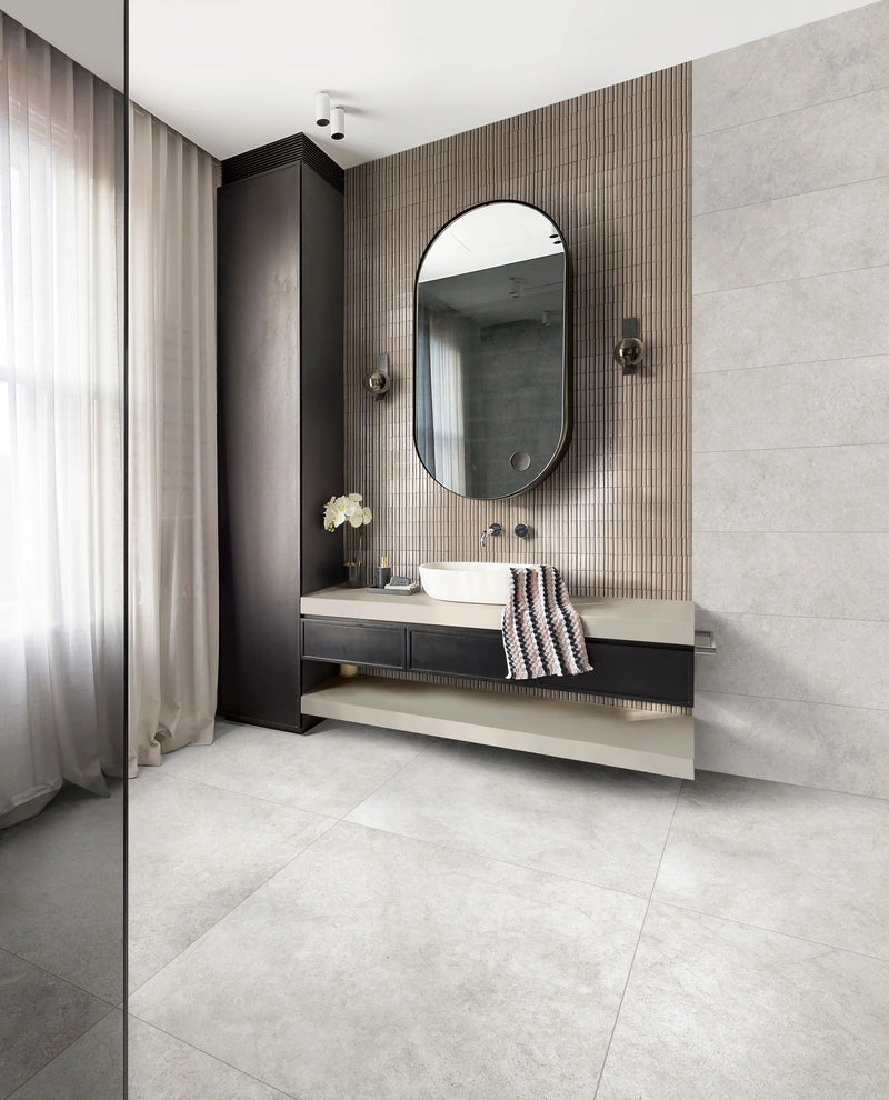 Glace Bianco 3x8 Glossy Porcelain Tile