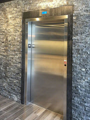 Glacial Black 6x24 Panel Splitface Marble Ledger Stone