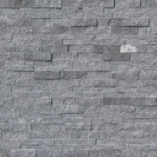 Glacial Grey 6x24 Panel Splitface Marble Ledger Stone