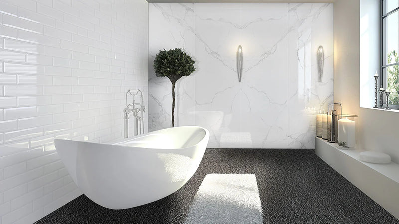 Glacier Pearl 32x96 Polished Porcelain Slab