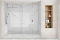 Glacier Statuary 32x96 Polished Set Large Format Porcelain Tile