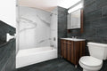 Glacier Statuary 32x96 Polished Set Large Format Porcelain Tile