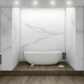 Glacier Statuary 32x96 Polished Set Large Format Porcelain Tile
