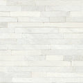 Glacier White 24x6 Split Face Limestone Ledger Panel