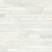 Glacier White 24x6 Split Face Limestone Ledger Panel