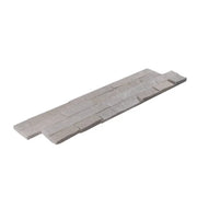 Glacier White 24x6 Split Face Limestone Ledger Panel