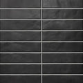 Glam Series Black 1/2x9-1/2 Pencil Bullnose Matte Porcelain Trim