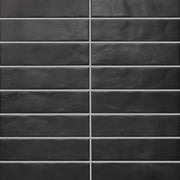 Glam Series Black 1/2x9-1/2 Pencil Bullnose Matte Porcelain Trim