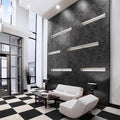 Glam Series Black 1/2x9-1/2 Pencil Bullnose Matte Porcelain Trim