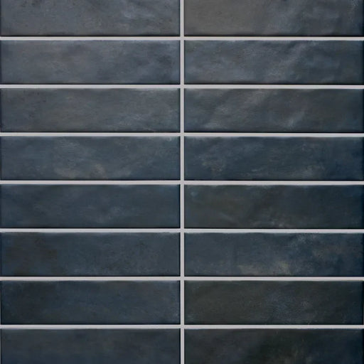 Glam Series Blue 1/2x9-1/2 Pencil Bullnose Matte Porcelain Trim