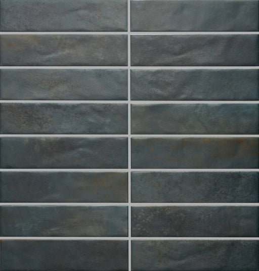 Glam Series Green 2-1/4x9-1/2 Matte Ceramic Tile