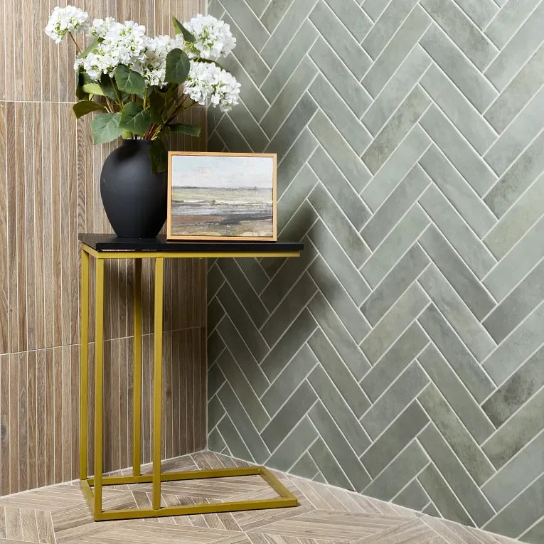 Glam Series Sage 2-1/4x9-1/2 Matte Porcelain Tile